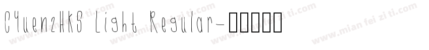 CYuen2HKS Light Regular字体转换